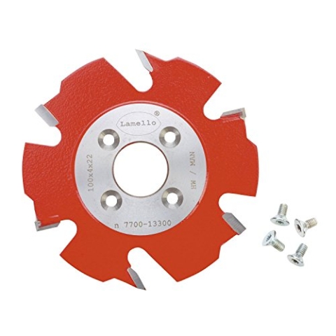 LAMELLO 132000 Nutfräser HW mit Vorschneider 100 x 4 x 22 mm Zähne 6