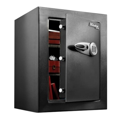 Master Lock T8-331MLHochsicherheitstresor [mit elektronischer Kombination] [119,9 L] – Sehr hohe Kapazität, um Wertsachen sicher zu verwahren