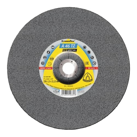 Klingspor 265044 A 46 TZ INOX SPECIAL, Trennscheibe INOX, Spezial, Verpackungseinheit 25, 230X1,9X22,23, H, 25