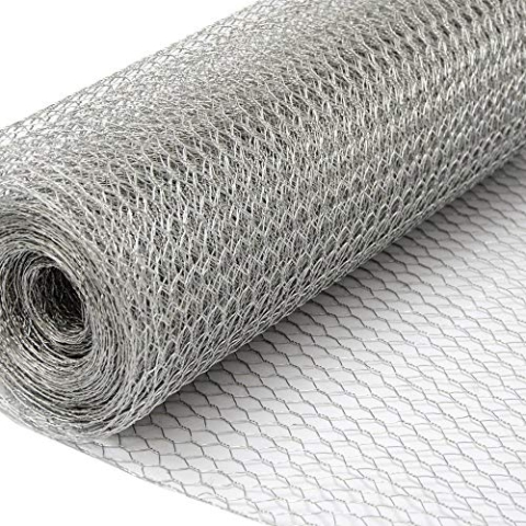 Niederberg Metall 25m x 75cm Maschendrahtzaun - 13x13 Drahtgitter Zaun - Hasendraht Gitter Verzinkt