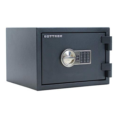 Rottner Fire Hero 30 Dokumententresor EN1 Elektronikschloss Aufbohrschutz 30 minütiger Feuerschutz verstellbarer Fachboden inkl. Befestigungsmaterial