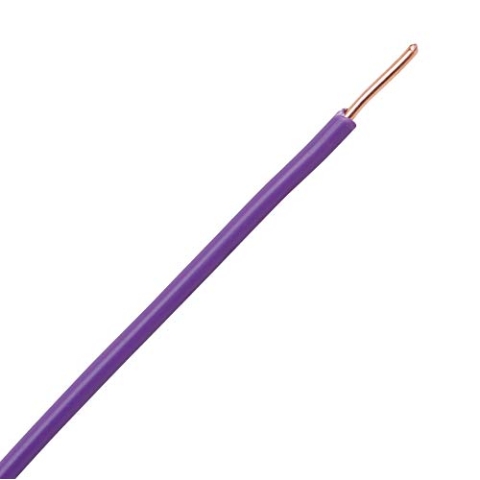 Kopp 155399846 Aderleitung 1-adrig, Litze, H07V-U 1 x 1, 50 mm², 100 m, Bund, Violett