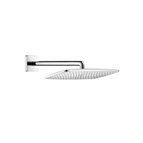 hansgrohe Duschkopf Raindance E, Kopfbrause wassersparend, Regendusche mit 1 Strahlart, Wandhalterung, Chrom