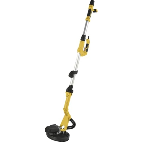 Güde Trockenbauschleifer GTBS 710 (230 V, 710 W, 1200-2500 1/min, 22,5 cm Scheiben-Ø, teleskopierbar, werkzeugloser Schleiftellerwechsel, inkl. Rund- & Deltaschleifteller, 24-tlg. Schleifpapierset)