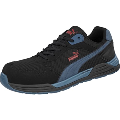 PUMA Safety Frontside SCHWARZ BLAU Low Sicherheitsschuh Gr. 41