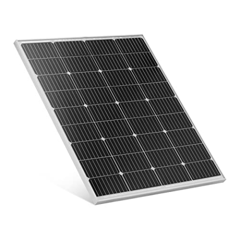 MSW S-POWER MP18/100 Monokristallines Solarmodul Solarpannel Photovoltaikmodul Photovoltaikpannel 100 W 22,46 V mit Bypass-Diode und 23% Energieeffizienz