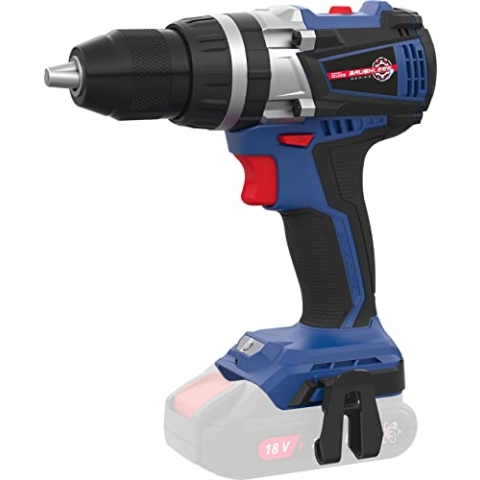 Güde Akku Schlagbohrschrauber BSB 18-0 BL (Easy-Energy-Exchange Brushless Series, Lithium Ionen, 18 V, 2-Gang, 21 Drehmomentstufen, Drehmoment 55 Nm, LED Licht, ohne Akku und Ladegerät)