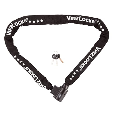 VINZ Janga ART 4 Kettenschloss | Motorradschloss Rollerschloss | Panzerschloss 120-200 cm (150 cm)