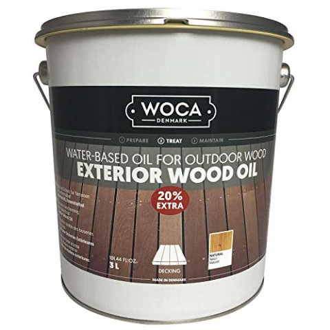 WOCA 617981A Exterior Öl, Natur 3 Liter