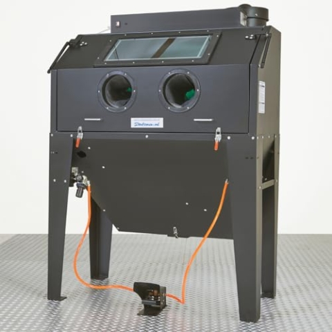 Sandstrahlkabine mit Frontklappe - 420 Liter