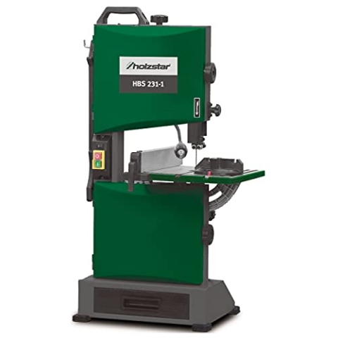 Holzstar Holzbandsäge HBS 231-1 (für Modellbauer und Heimwerker, mit Schwungrädern aus Druckguss, zwei Bandgeschwindigkeiten, Säge) 5902423