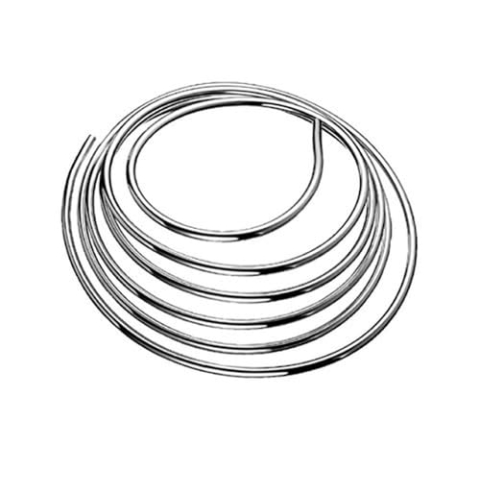 Schell 487410699 Kupferrohr in Ringform, biegsam, Länge - 5 m, ø 10 mm, chrom