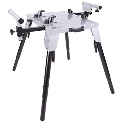 Evolution Power Tools Kappsäge Untergestell | Universeller Anschluss - Passt Für Die Meisten Marken und Kappsägen | Höhenverstellbar 595 - 815 mm | Traglast max. 225kg | Auflagebreite 1060 mm