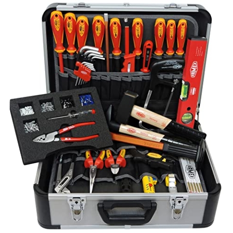 Famex 436-10 Elektriker Werkzeugkoffer mit Profi Werkzeug Set aus deutscher Produktion