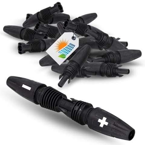 10 Stück Weidmüller 1422030000 PV-Stick PV Steckverbinder I Photovoltaik-Steckverbinderset 1.500 V DC I Sicheres Verrasten SNAP IN-Technologie I Normkonforme Qualität IEC 62852 I -40 °C bis 85 °C