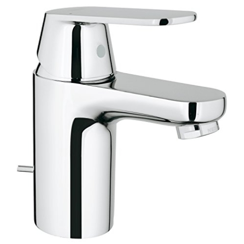 Grohe Eurosmart Cosmopolitan Badarmatur, Zugstange, Standard-Auslauf ES 2337700E Silber S