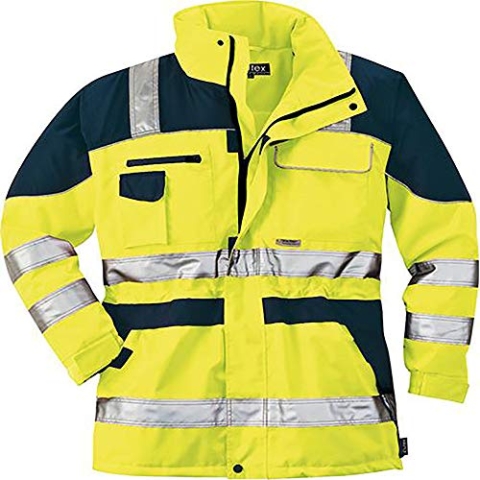 ELUTEX Warnschutz-Parka Safety Plus, 1 Stück, M, gelb/navy, 8406