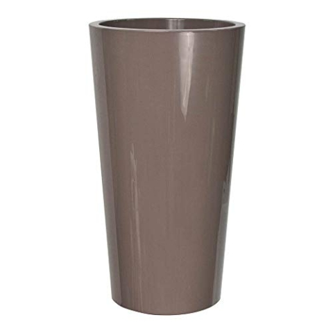 EURO3PLAST Pflanzenkübel Tuit, Durchmesser 40 x 75 cm, taupe/braun