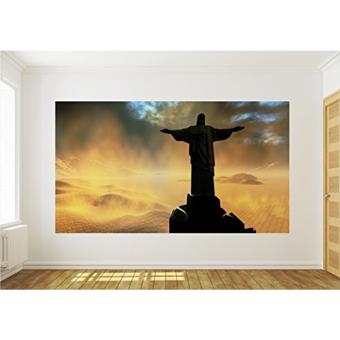 Vlies Fototapete Tapete Vliestapete ForWall Rio de Janeiro Jesus AF164VE XXL (312cm x 219cm) Photo Wallpaper Mural
