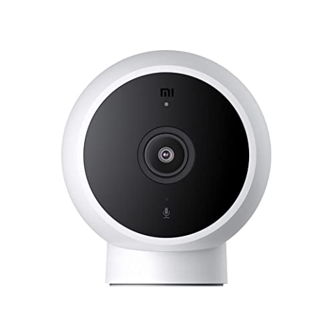 Xiaomi Mi Camera 2K (Magnetic Mount) WLAN Überwachungskamera (2304 x 1296 Pixel, optimierte AI Bewegungserkennung, 2-Wege Audio, Nachtsichtmodus mit 940nm Infrarot LEDs, 180° drehbare Magnethalterung)