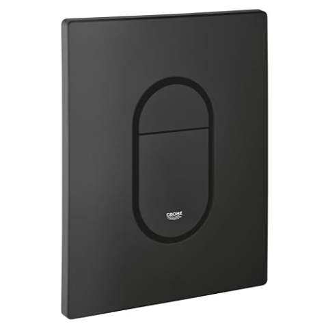 GROHE Arena Cosmopolitan - Abdeckplatte (156x197mm, wassersparend, für 2-Mengen- & Start & Stopp- Betätigung), phantom black, 38844KF0