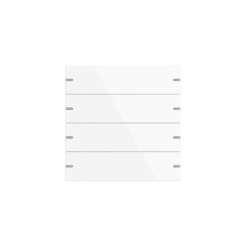 Gira 5024903 Wippenset 4fach für Tastsensor 4, KNX, reinweiß glänzend (lackiert)