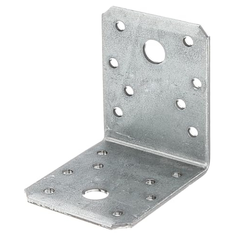 Alberts 835484 Winkelverbinder | sendzimirverzinkt | 70 x 70 x 55 mm | 50er Set