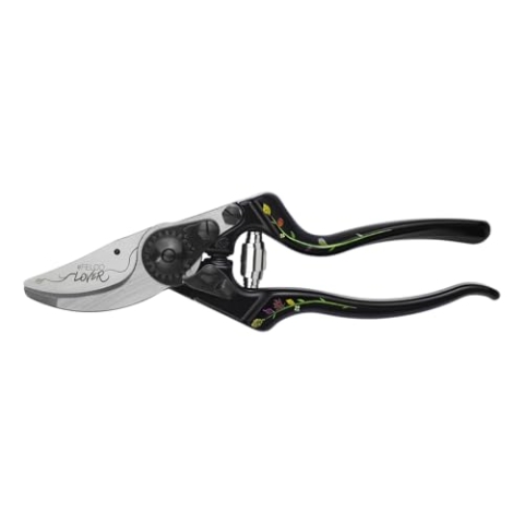 FELCO 8 Ed. Stéphane Marie Gartenschere (Schnitt-ø 25 mm, Länge 210 mm, Rebschere für Rechtshänder, Griffe aus Alu, ergonomisch, Schere mit Stoßdämpfer)