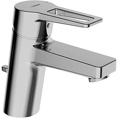 Hansa Waschtisch-Einhebelmischer HANSATWIST 09092185 mit Bügelhebel, mit Ablaufgarnitur, Auslauf 121mm verchromt