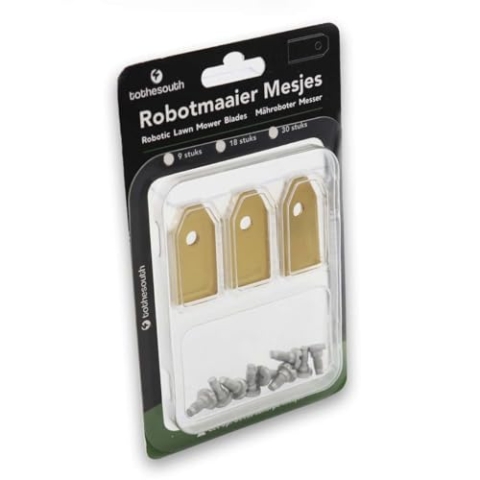 60x To the South® Mähroboter Klingen Titan passend für Gardena Sileno Free 600-60 Stück
