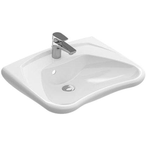 Villeroy & Boch O.Novo/Omnia Classic vita Waschbecken 60x49cm mit Hahnloch und Überlauf weiß