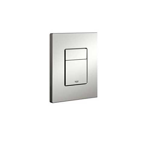 GROHE Skate Cosmopolitan - Abdeckplatte (wassersparend, für 2-Mengen- und Start und Stopp-Betätigung, 156 x 197 mm), mattchrom, 38732P00