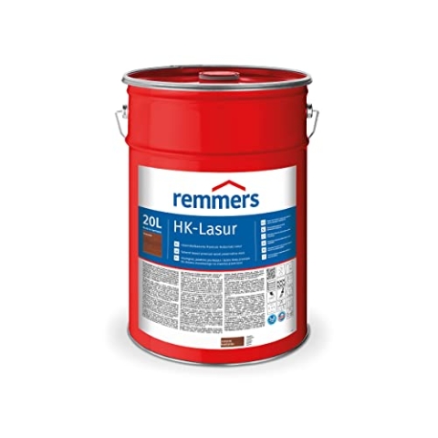 Remmers HK-Lasur 3in1 kastanie, 20 Liter, Holzlasur aussen, 3n1: Imprägnierung, Grundierung & Lasur, Holzschutz vor Feuchtigkeit & UV-Strahlung