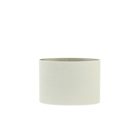 Light & Living Lampenschirm oval Saverna - Weiß - 30x15x25cm - Oval - Textilien