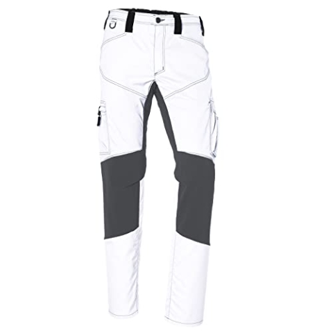 KÜBLER Workwear | KÜBLER ACTIVIQ Stretchhose | weiß/anthrazit | Größe 44