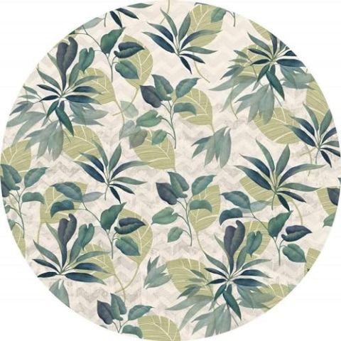 Komar DOT runde und selbstklebende Vlies Fototapete Leni - Ø Durchmesser 125 cm - 1 Stück - Tapete, Dekoration, Blumenmotiv, Floral, Wandtapete, Wandbild, Wandbelag, Designtapete - D1-053