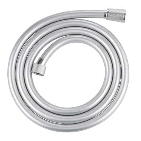 GROHE Silverflex - Brauseschlauch (175cm, knickfest, Kein Verdrehen des Brauseschlauchs, glatte und reinigungsfreundliche Oberfläche), chrom, 28388000
