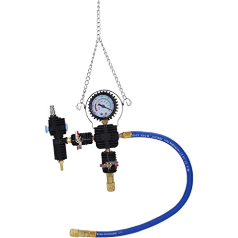 KS Tools 150.1960 Kühlsystem-Vakuum-Fülleinheit, Manometer bis 76cm