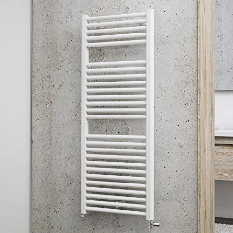 Schulte Badheizkörper München, 121 x 50 cm, 678 Watt Leistung, Anschluss unten, alpinweiß, Designheizkörper, EP12050 04