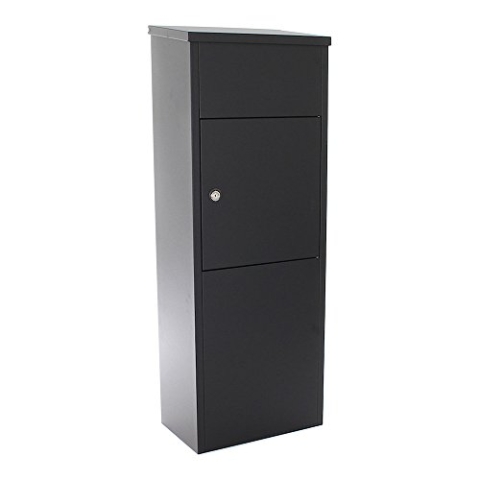 Rottner Parcel Keeper 1000 Stand Paketbriefkasten Stahl HxBxT 1050x380x230 mm Zylinderschloss 2 Schlüssel Postkasten inklusive Montagematerial