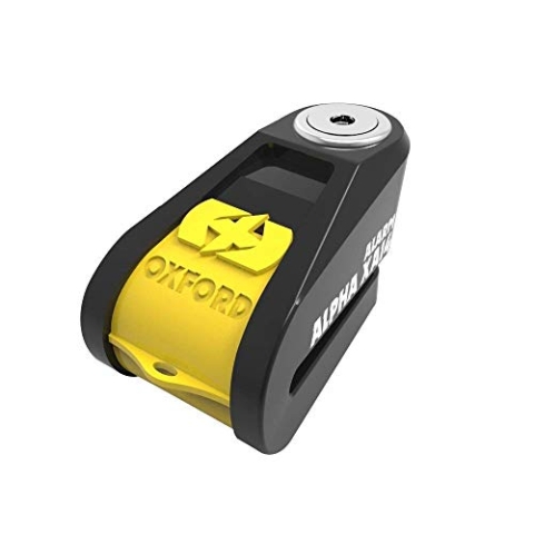 OXFORD Alpha XA14 Alarm-Scheibenschloss (14 mm Pin) – Gelb/Schwarz LK278