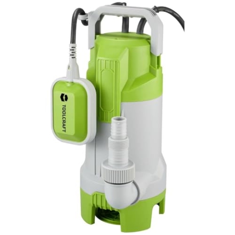 TOOLCRAFT TO-9632058 Schmutzwasser-Tauchpumpe 16000 l/h 8 m