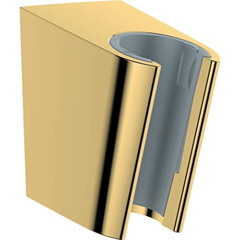 hansgrohe Duschkopfhalterung Porter S, Brausehalter, Polished Gold Optik, 1.00