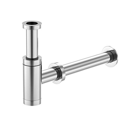 Steinberg 100 1696 Geruchsverschluss mit Verstell-Bereich und auf Hochglanz polierter Chrom-Oberfläche Design-Siphon