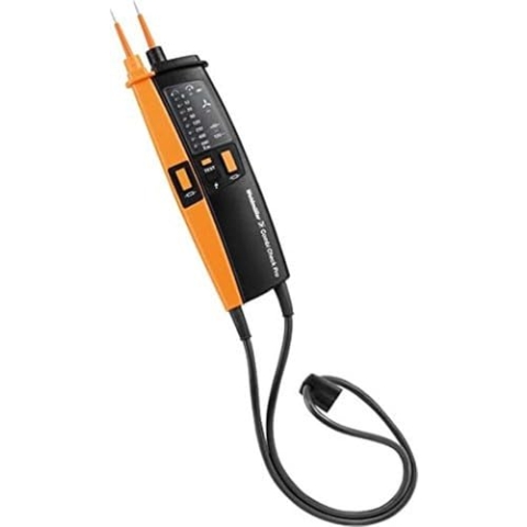 Weidmüller Spannungsprüfer VT Combi Pro (mit zuschaltbarer Last, Spannungsanzeige 12 – 690 V AC/DC, Messgerät mit LED-Anzeige, Prüfspitzenerweiterung /-verkürzung, zweipolig) 480076
