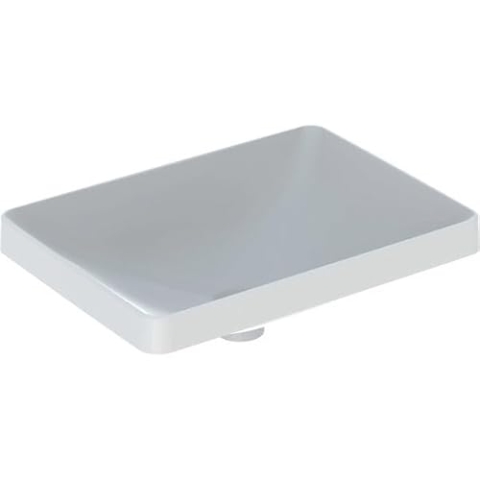 Geberit VariForm Einbauwaschtisch rechteckig, 550x400mm, ohne Hahnloch, ohne Überlauf, Farbe: Weiß - 500.739.01.2