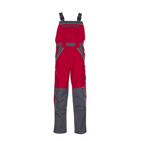 Planam Herren Plaline Latzhose rot schiefer Modell 2527 Größe 56