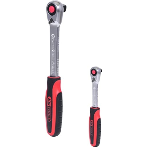 KS Tools 4042146418314 SlimPOWER Umschaltknarren-Satz, 2-tlg.1/4" + 1/2"