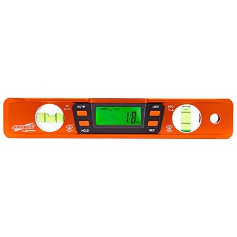 Swanson Tool Co SVT200 Savage Digitale magnetische Aluminium-Torpedo-Wasserwaage, 22,9 cm, Orange