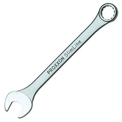 Proxxon 23937 Ring-Maulschlüssel SlimLine Größe 41mm - 15° abgewinkelt auf der Ringseite - Chrom-Vanadium Stahl